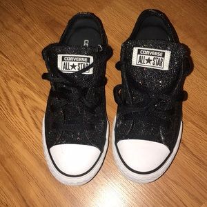 ❗️SOLD❗️Black Sparkly All Star Converse